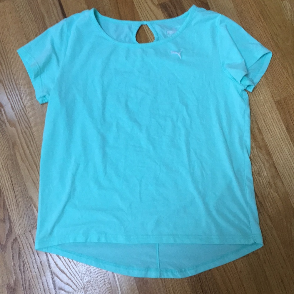PUMA teal workout top